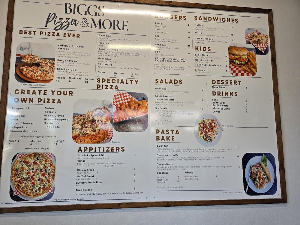 Bigg's Pizza and Grill Menu image 2